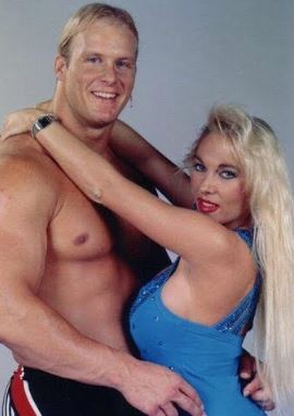 Kathryn Burrhus ex-husband Stone Cold Steve Austin with his then-2nd wife Jeanie Clarke (lady Blossom)